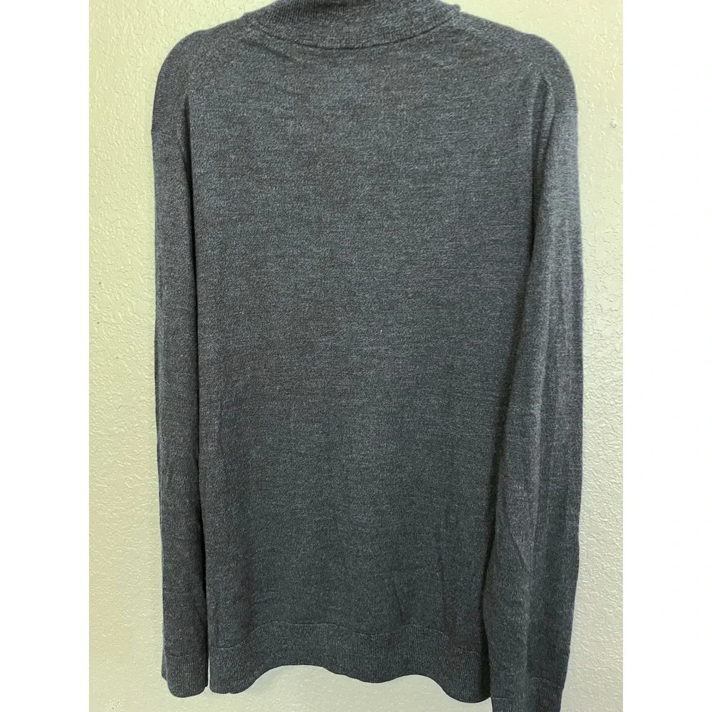 Artefact Brosnan Merino Wool 1/4 Zip Sweater Men XL Navy Nautical Preppy Minimal